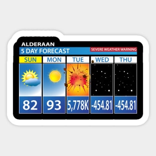 Alderaan 5 Day Forecast Sticker